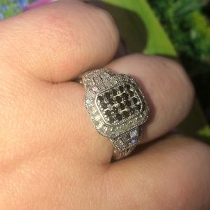 💍BLUE&WHITE DIAMOND RING💍